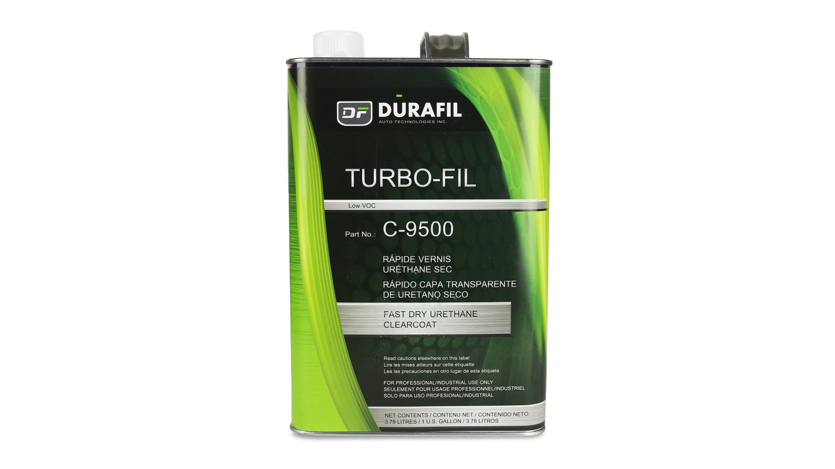 C-9500 Turbo-Fil Fast Dry Urethane Clearcoat 44% Solid - 1 Gallon