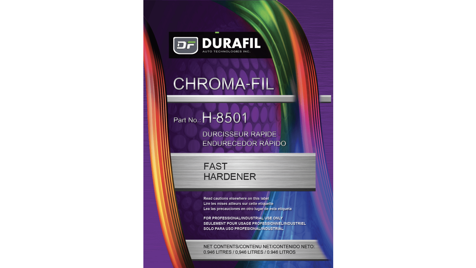 H-8501 Chroma-fil Fast Hardener – 1 Qt
